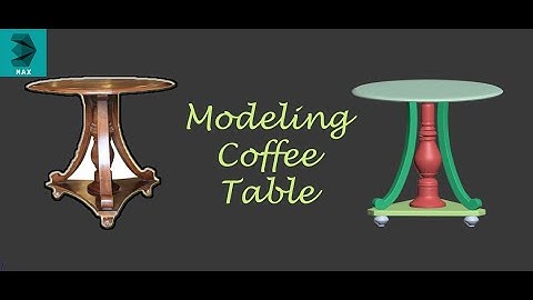 Modeling Coffee Table #2 3ds Max 2014 Tutorial