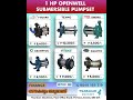 1 HP Openwell Submersible Pumps  #watersupply #automobile #thrissur#vguard #texmo #pumps  #crompton
