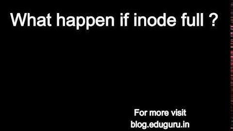 check inode in linux