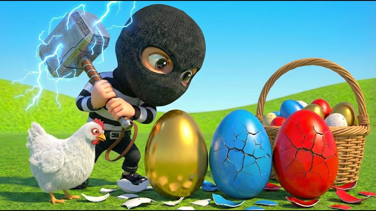 Mother Hen Crying! Thief Stole the Eggs 🥚🐣🔨 | Old MacDonald Farm Adventure