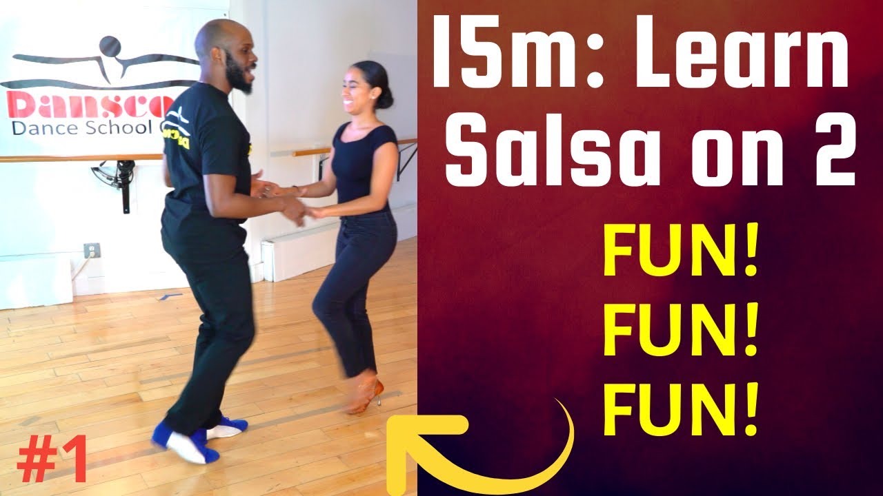 HOW TO DANCE SALSA ON 2 = 15m CLASS - YouTube