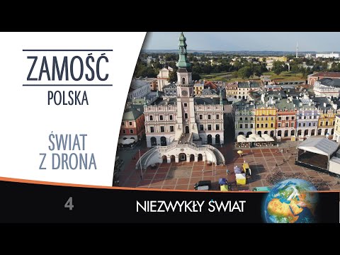 Świat z drona - Polska - Zamość - 4K - Lektor PL