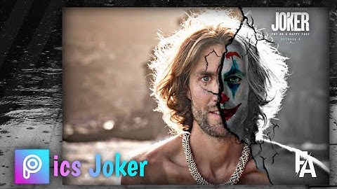 How to edit joker face effect ||Easy tutorial PicsArt