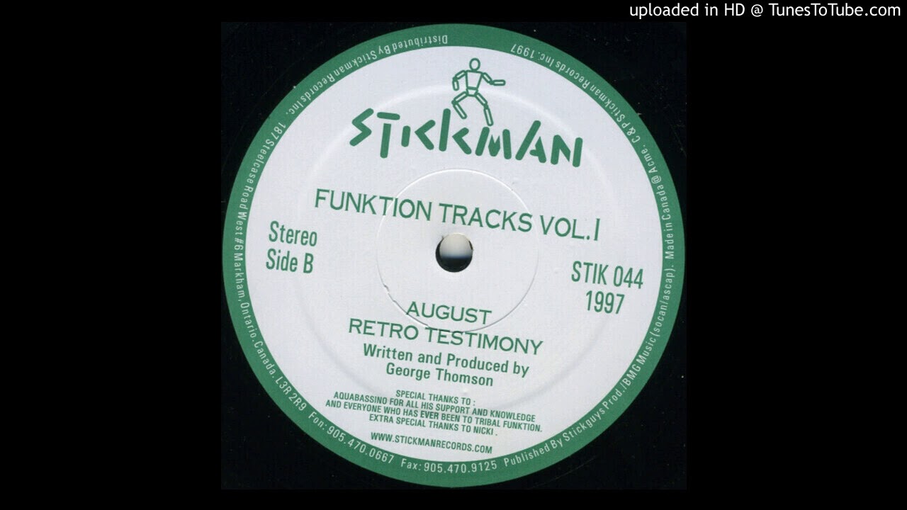 George Thomson - August | Stickman Records [1997]