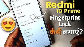 How To Set Fingerprint Lock In Redmi 10 Prime | Redmi 10 Prime Me Fingerprint Lock Kaise Lagaye