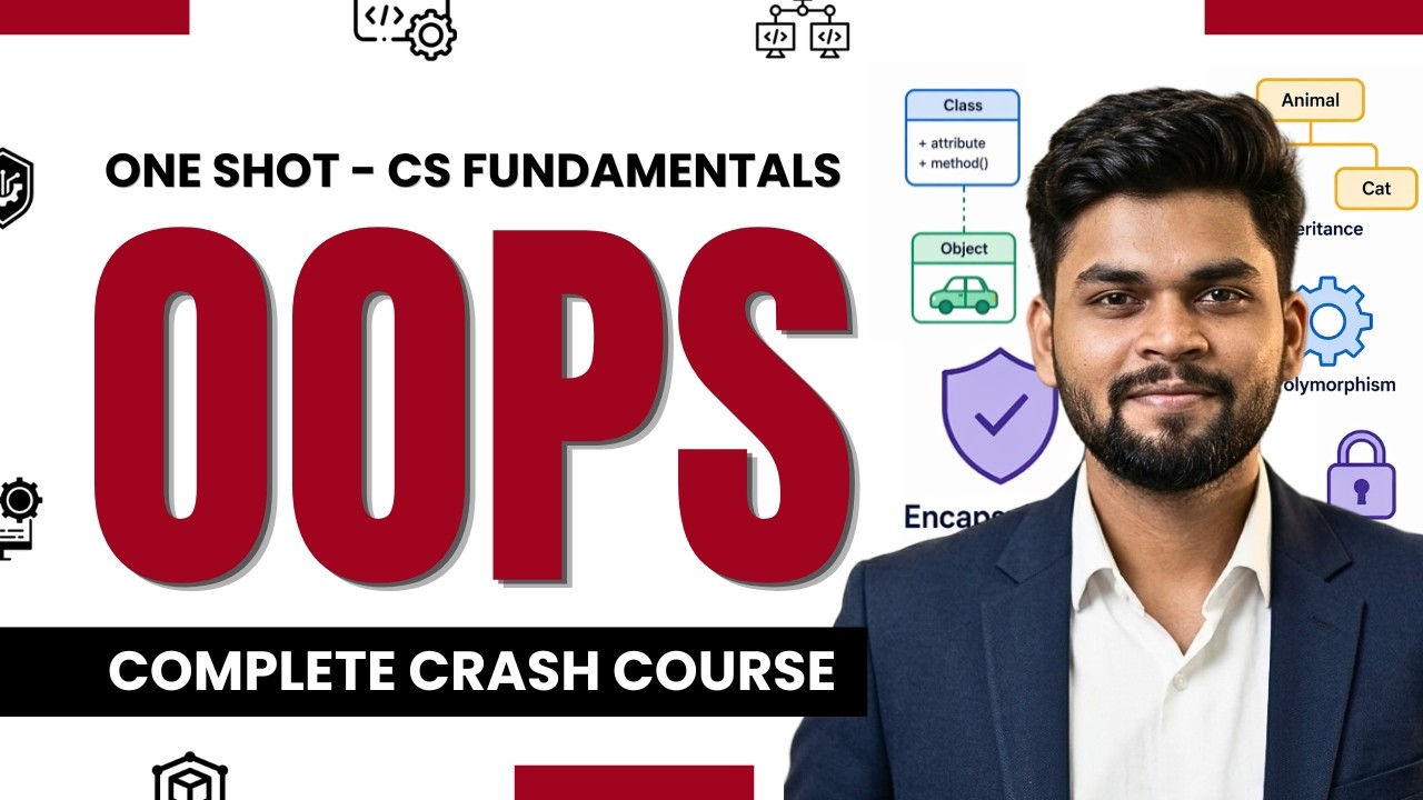 OOPS in One Video | Object-Oriented Programming System | Complete for ...