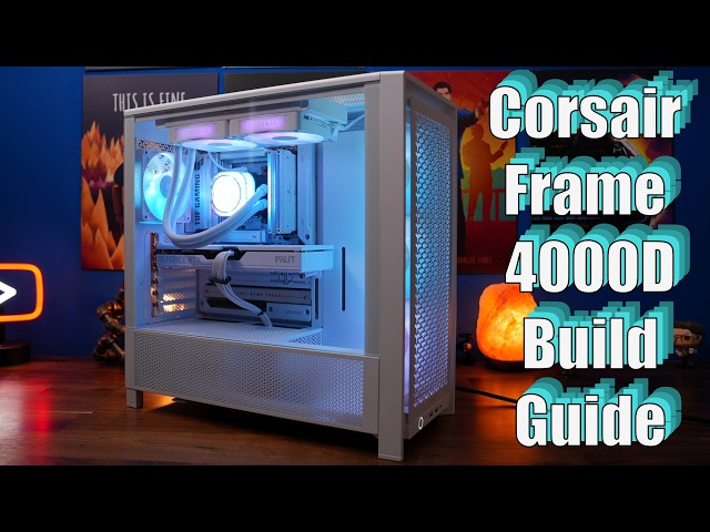 PCケース(自作PC用) CORSAIR FRAME 4000d+iCUE LINK RX120 RGB How to easily build Corsair Frame 4000D with iCue Link (step by
