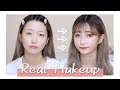【雑談メイク】新しいコスメを使ってリアルなメイク練習の日【波巻きロング】