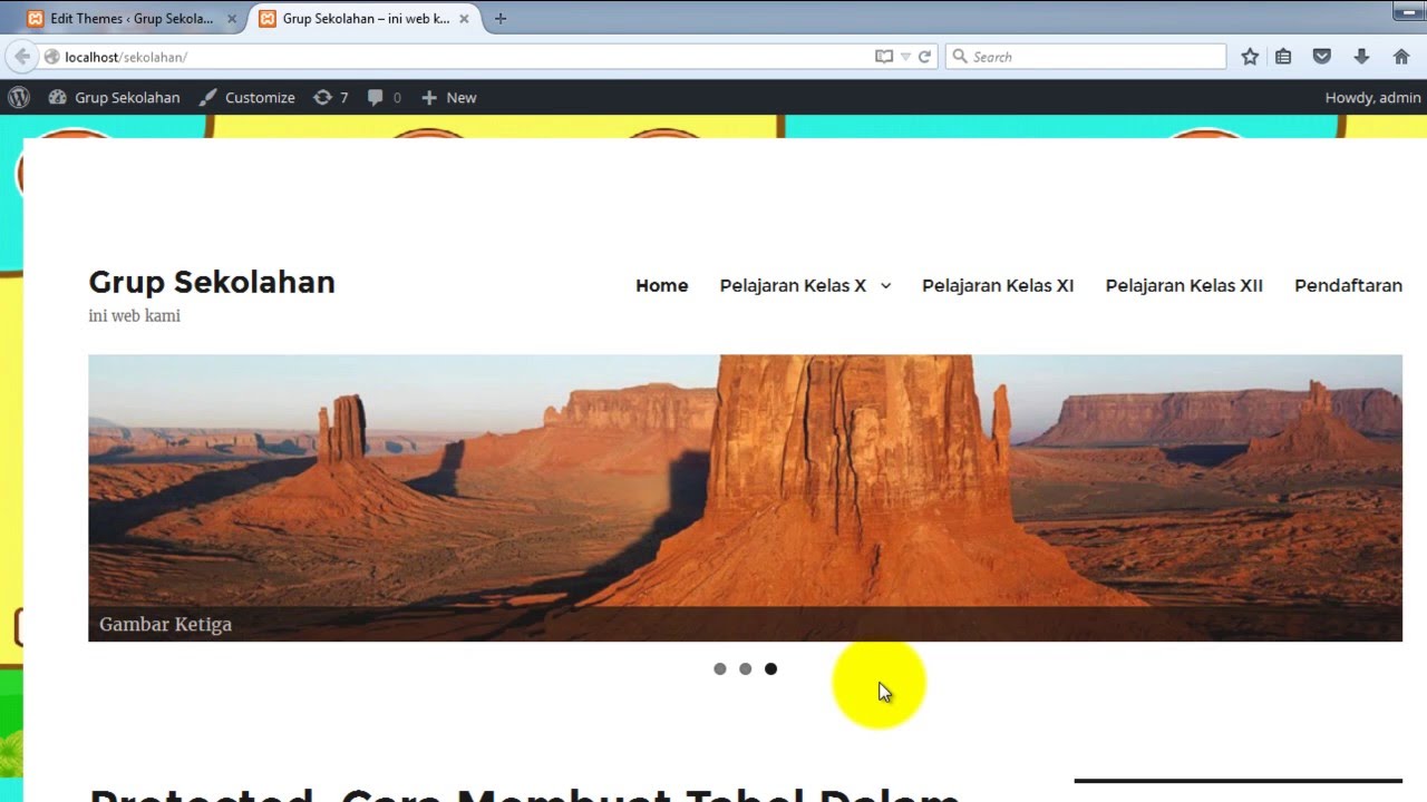 Cara Membuat Slide Image Dalam Header Wordpress