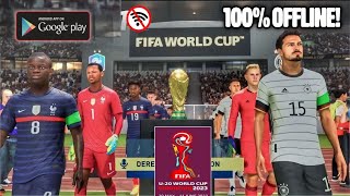 BISA MABAR!! GAME SEPAK BOLA ANDROID OFFLINE TERBARU EDISI PIALA DUNIA U20!! screenshot 2