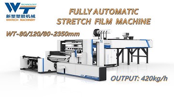 WINTECH 2350mm five layers stretch film machine with metering pump