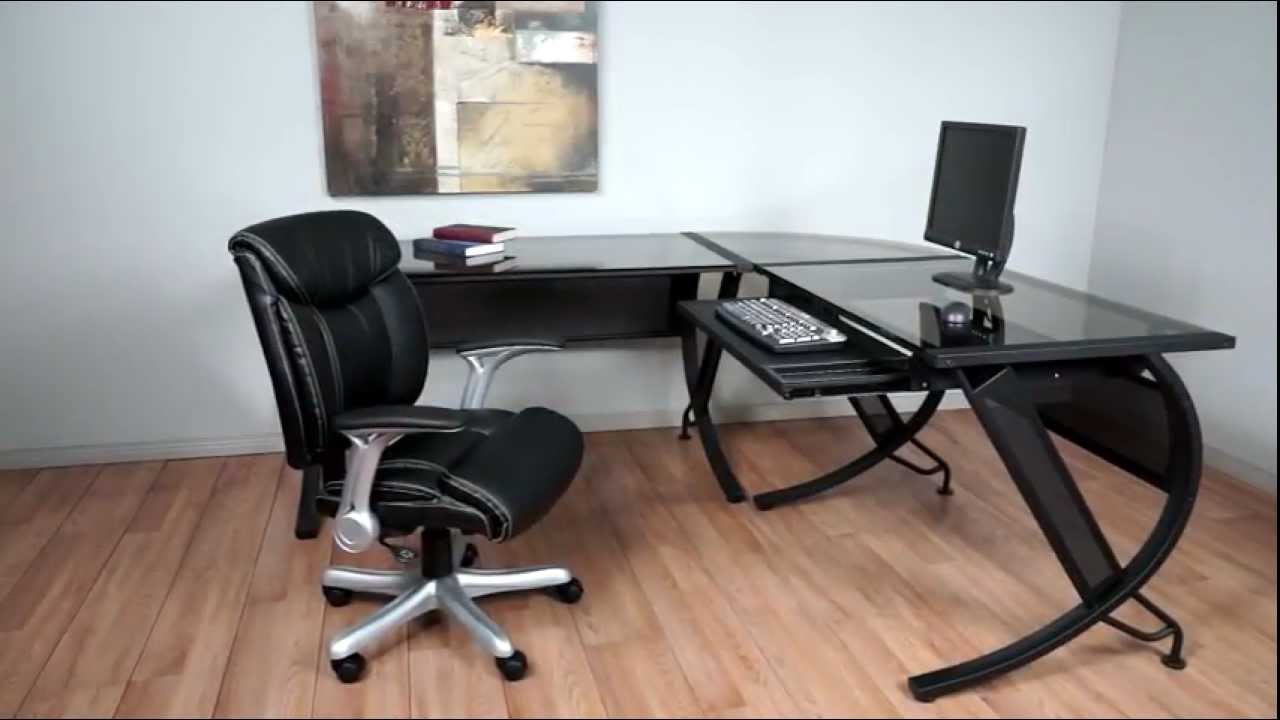 Office Star Designs Horizon Computer Desk Black Textured Orice