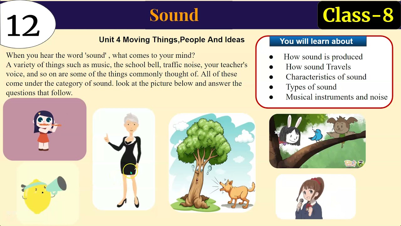 Sound| Ch-12| Class-8| Part-1| Oxford new Science| Learn Science - YouTube