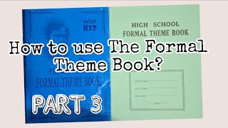 English Formal Theme Book-How To Write A Paragraph Step by Step