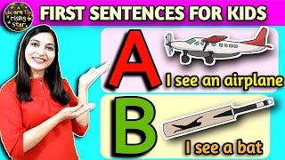 First sentences for kids | A to Z words | simple sentences | WATRstar