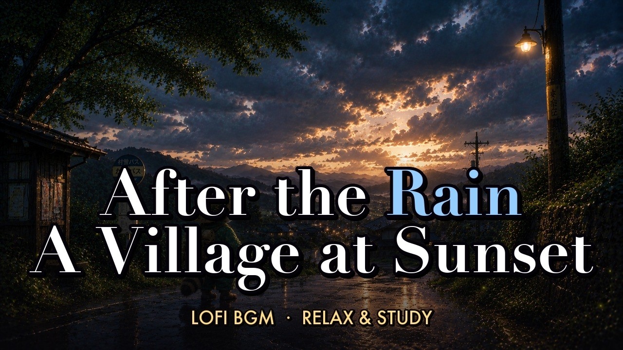 Παρακολούθηση 1 Hour Lofi BGM — After the Rain, A Village at Sunset, Japan | Relax & Study夕立のあとの夕焼け・BGM|郷愁・作業用・癒し στο YouTube Παρακολούθηση 1 Hour Lofi BGM — After the Rain, A Village at Sunset, Japan | Relax & Study夕立のあとの夕焼け・BGM|郷愁・作業用・癒し στο YouTube