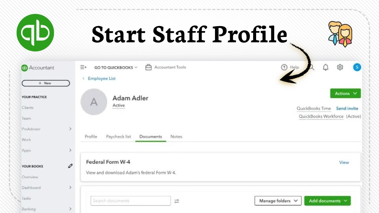 How to add an employee in QuickBooks Online (Worker Profile) - YouTube