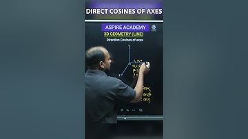Direction Cosines of Axes Explained in 60 Seconds | Easy Math Concept