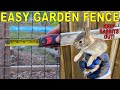 Easy Cheap DIY GARDEN FENCING Installation [Rabbit Proof!]