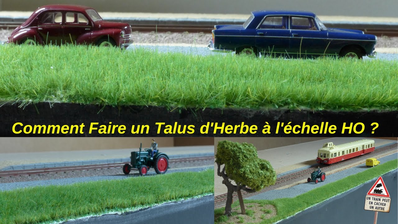 De l'herbe HO pour 7 euros - Le train de Jules