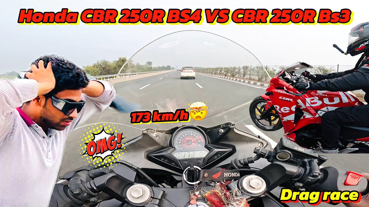  Honda CBR 250R BS4 vs BS6 Drag Race 🚀 Shocking Results 🤯 Pulsar NS400 Ki Chutti 😰