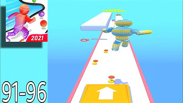 Rope Man - Gameplay android,ios All Levels ( levels 91-96)