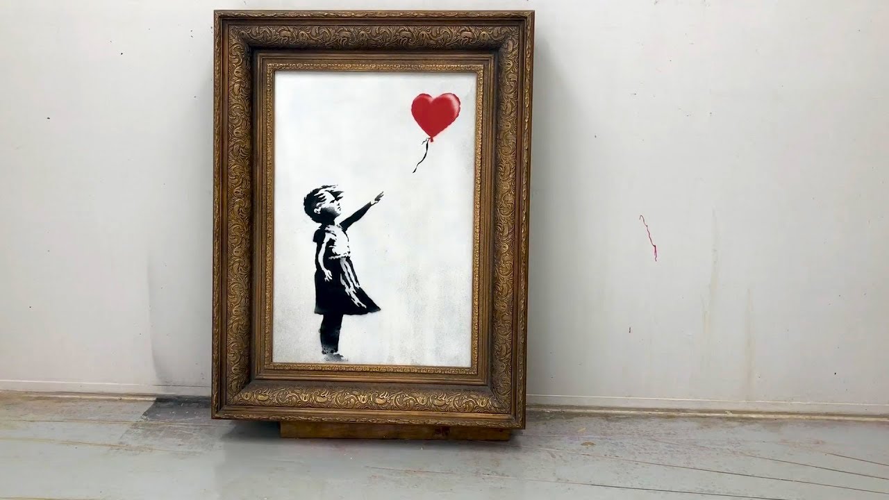 Vente aux enchères : le célèbre tableau piégé de Banksy fait son