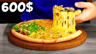 Teuerste Pizza der Welt | Wir haben $700 Gold Pizza zubereitet von VANZAI KOCHEN