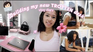 building my new TROTTEN ikea desk!