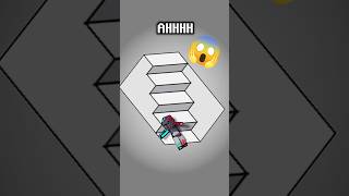 Stairs ILLUSION || Minecraft Animation || #shorts