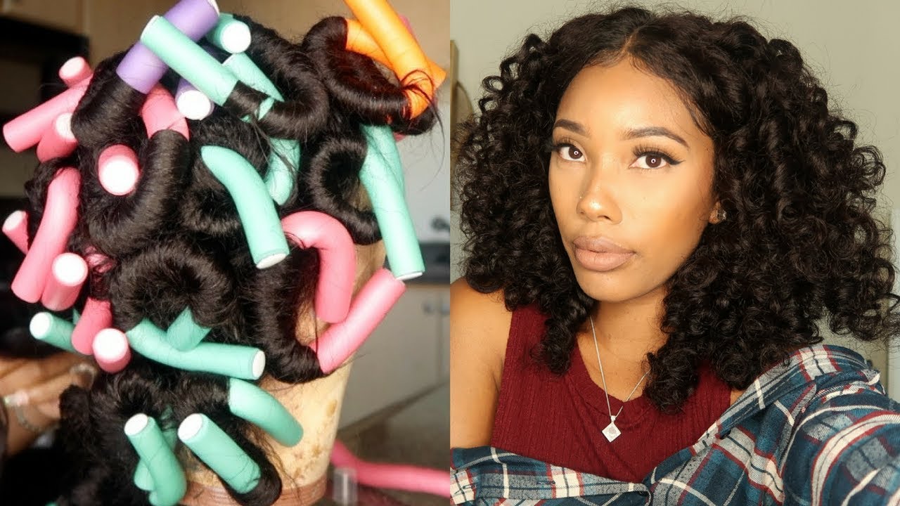 Heatless Curls on WowAfrican Italian Yaki + 200k Giveaway! - YouTube