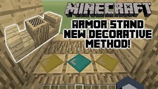 Minecraft Xbox Tutorial: New Armor Stand Glitch + Awesome Decorative Method!