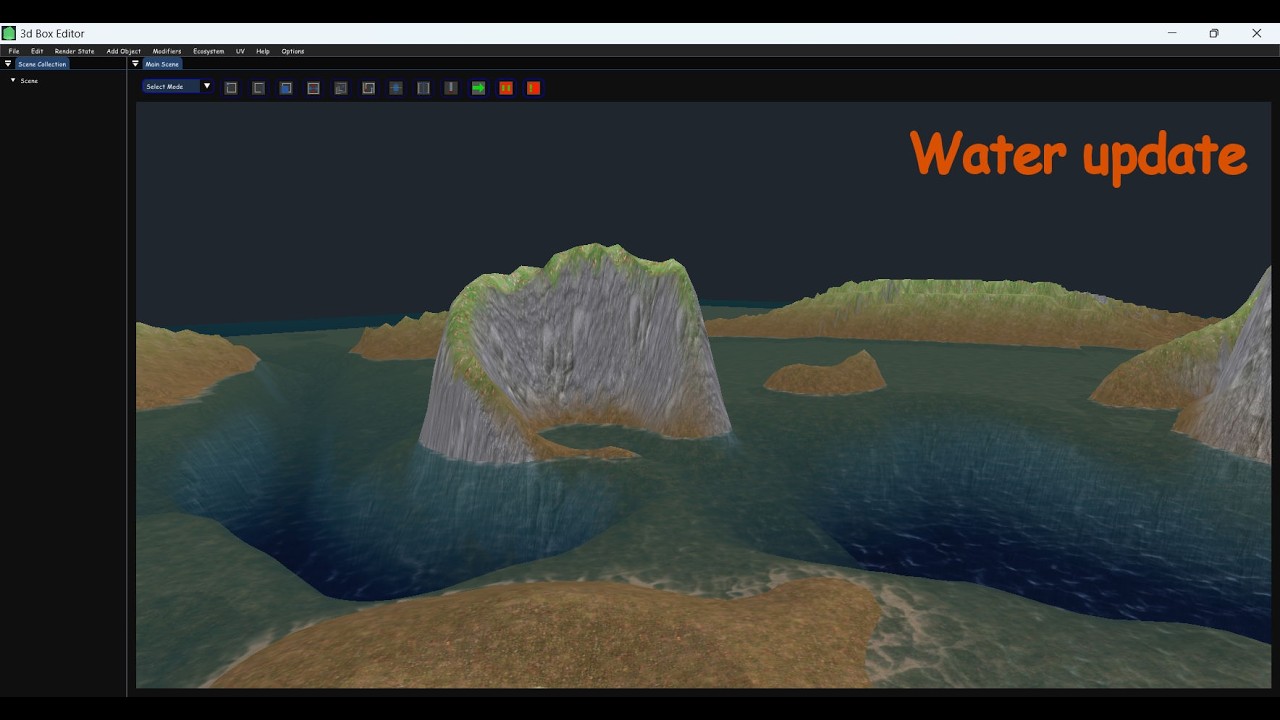 C Box 3D Box Editor, A 3D model editor, Terrain Editing & Water Depth , C++ ...