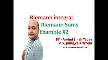 Example-2, Riemann sums, Riemann Integral, Lecture-6, Real analysis