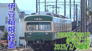 <伊豆箱根鉄道>3000系3001F 伊豆仁田 2025/2/9撮影/Izuhakone Railway 3000 series 3001F Izunitta