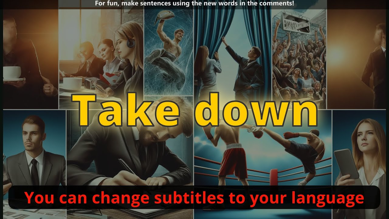 Take down meaning with 5 examples