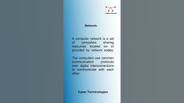 CyberSecurity Definitions | Network