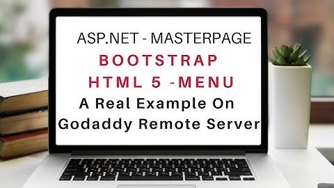Bootstrap (v3.3.7) Responsive Menu On Master Page ASP.NET, HTML 5