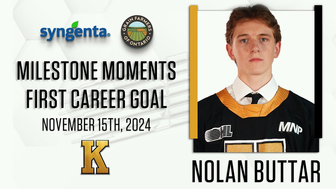 Nolan Butkowski OHL Milestone | First Career Goal | Nolan Buttar - YouTube
