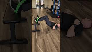 Bridge on Box with Banded Hip Flexion | Glute & Hip Strengthening Workout