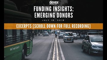 [EXCERPT] Funding Insights: Emerging Donors