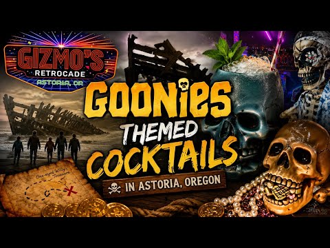 Astoria, Oregon's Famous Houses, Ship Wreck, Gizmos Arcade & Cocktails 🍹