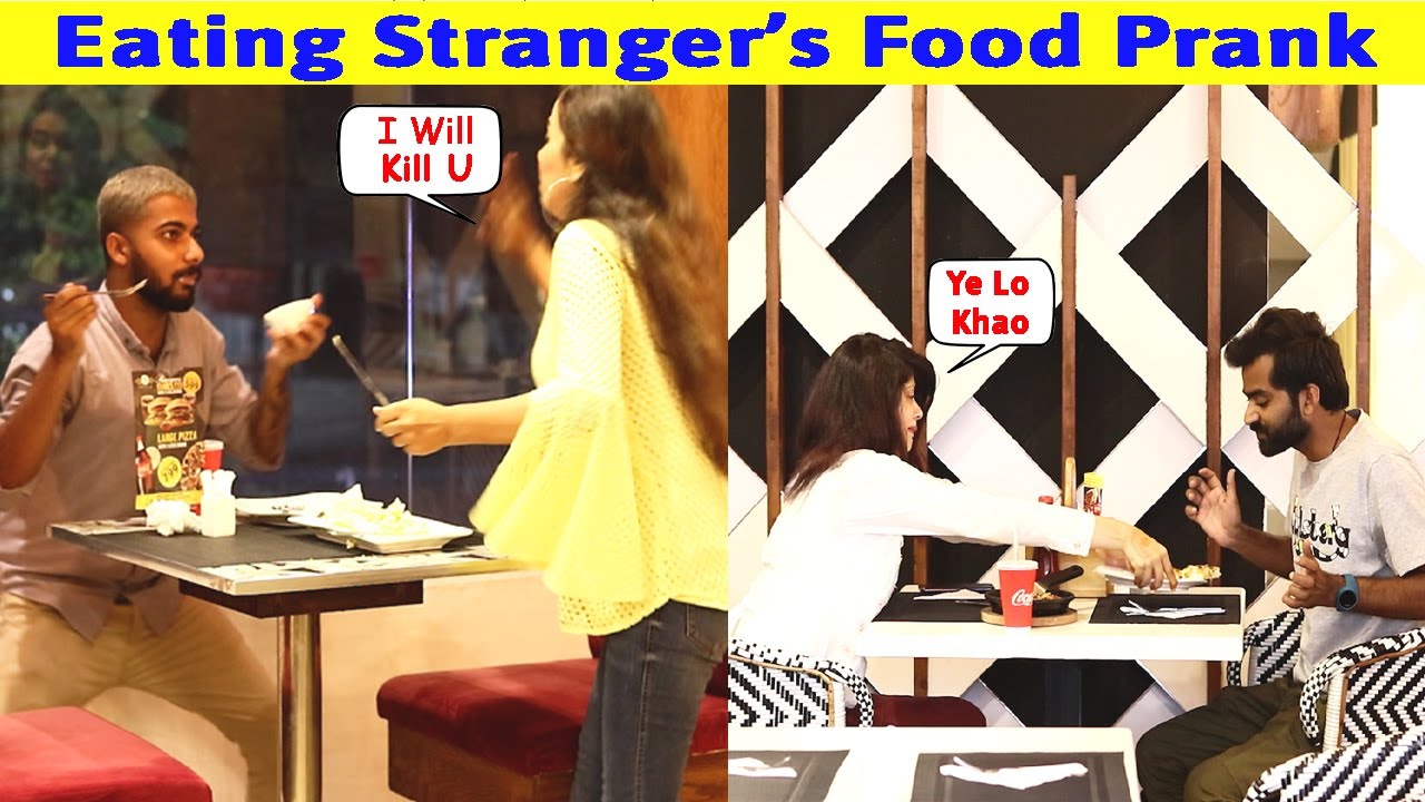 Eating Stranger's Food Prank Ft. 