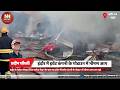 इंदौर में इवेंट कंपनी के गोडाउन में भीषण आग