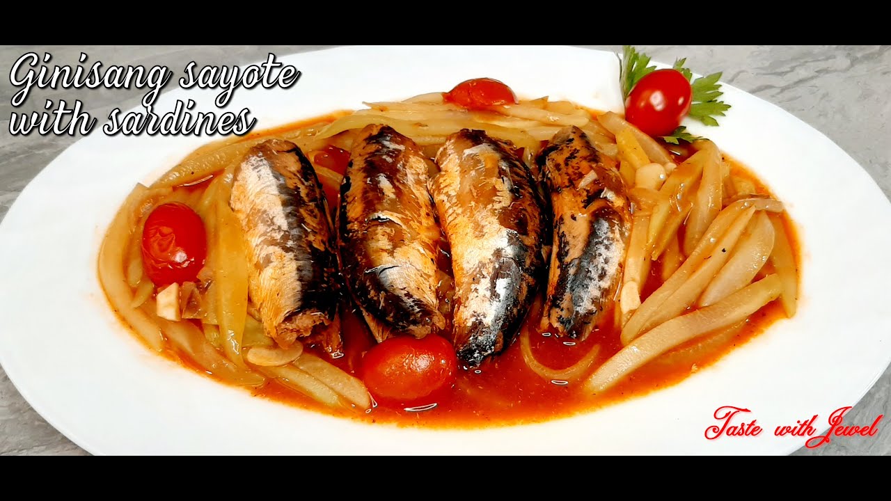 Sayote With Sardines | Chayote Recipe | Caned Sardine Recipe - YouTube