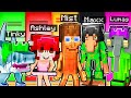 10 Friends On One BRAINROT Block in Minecraft!