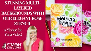 Stunning Multi-Layered Backgrounds with Our Elegant Rose Stencil