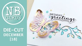 DieCut December [18] Clean and Simple Card | Birthday Greetings