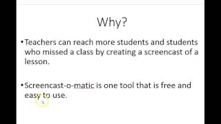 Introduction to Edmodo and Screencasting