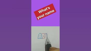 Aditi || Name Art || Bubble letters #calligraphy